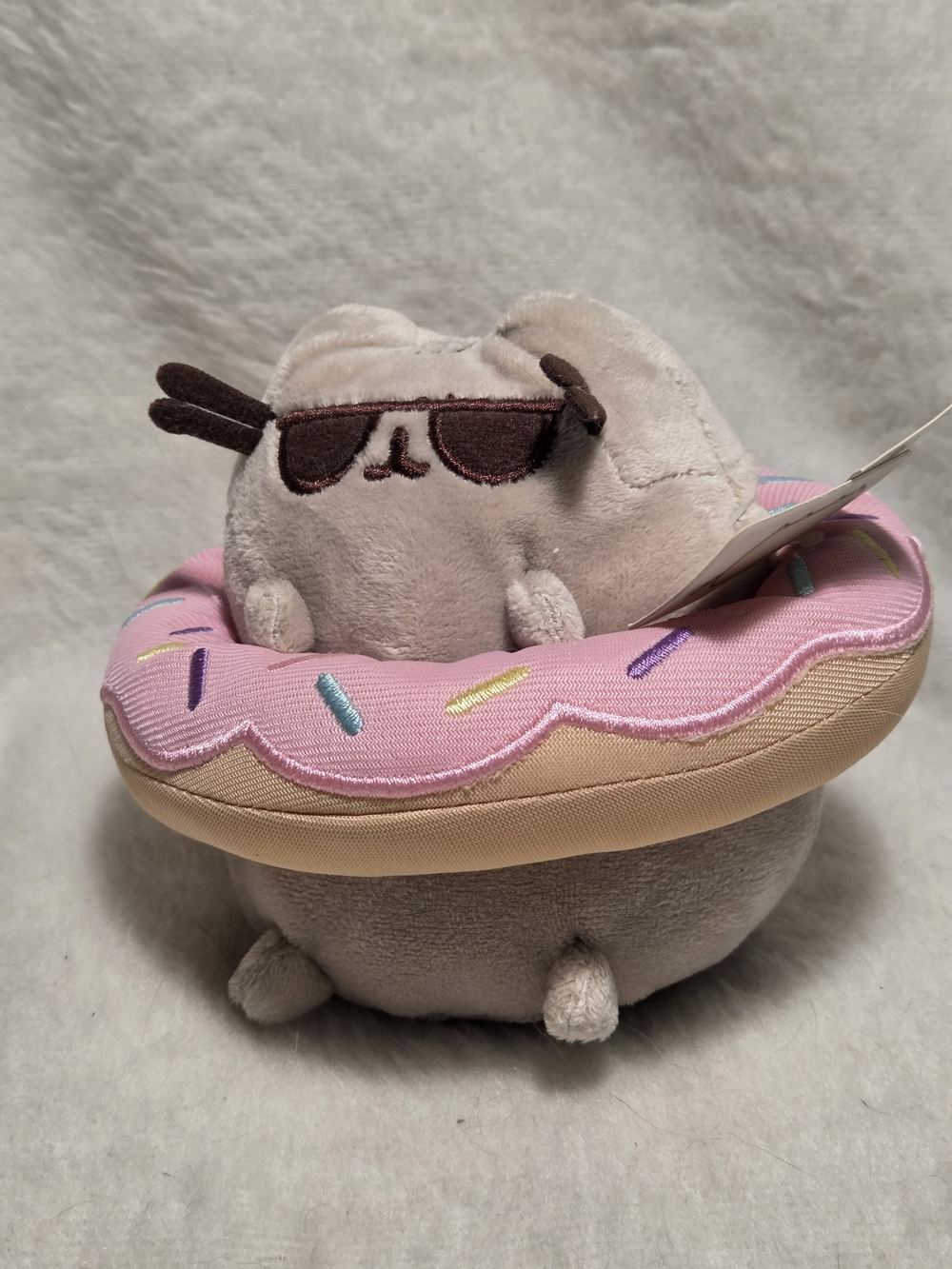 Pusheen the Cat GUND Pink Donut Ring Sunglasses Pool Party 4.5" Stuffed Toy